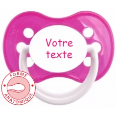 Sucette personnalisée funny rose