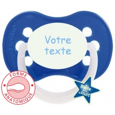 Sucette personnalisée owls marine