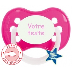 Sucette personnalisée owls rose