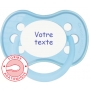 Sucette personnalisée anatomique Pastel bleue