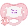Sucette personnalisée anatomique Pastel rose