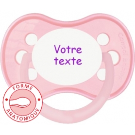 Sucette personnalisée anatomique Pastel rose