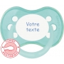 Sucette personnalisée anatomique Pastel verte