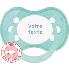 Sucette personnalisée anatomique Pastel verte