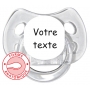 Sucette personnalisée MODE TRANSPARENTE anatomique