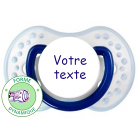 Sucette personnalisée matelot bleu et blanc