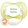 Sucette personnalisée cerise verte pailletée