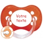 Sucette personnalisée cerise rouge pailletée