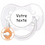 Sucette personnalisée cerise transparente