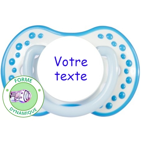 Sucette personnalisée Hot and Cold cyan