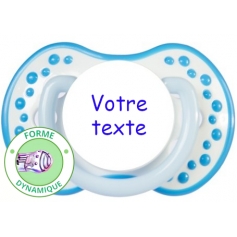 Sucette personnalisée Hot and Cold cyan