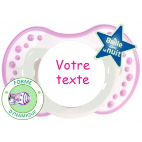 Sucette personnalisée night and day rose