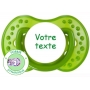 Sucette personnalisée spark verte