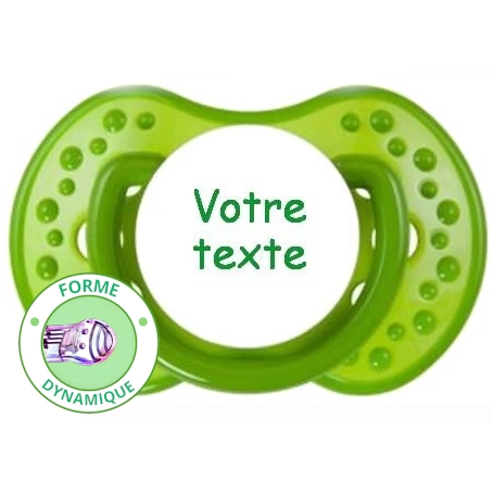Sucette personnalisée spark verte
