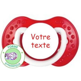 Sucette personnalisée matelot rouge
