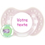 Sucette personnalisée style rose et blanc