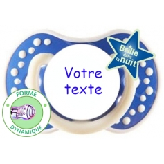 Sucette personnalisée night and day marine