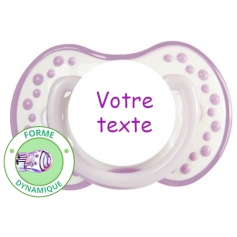 Sucette personnalisée Hot and Cold mauve