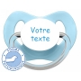Sucette bébé personnalisée physiologique LOLLY cyan