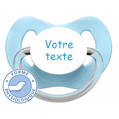 Sucette bébé personnalisée physiologique LOLLY cyan