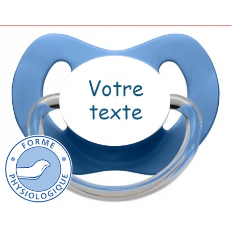 Sucette bébé personnalisée physiologique LOLLY turquoise
