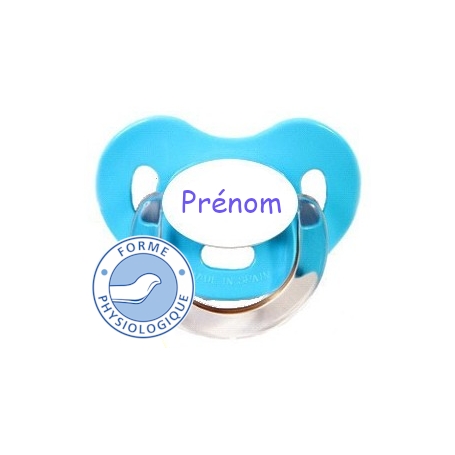 Sucette personnalisée charme turquoise
