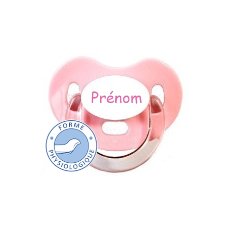 Sucette personnalisée charme rose