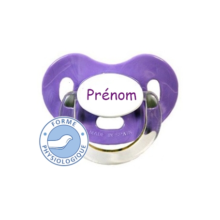 Sucette personnalisée charme violet