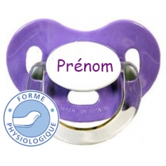 Sucette personnalisée charme violet