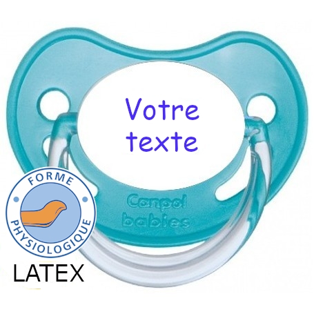 Sucette personnalisée chupa bleu LATEX