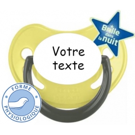 Sucette personnalisée fluo lime