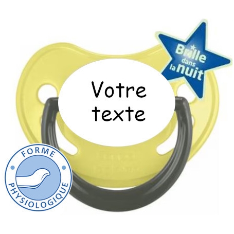 Sucette personnalisée fluo lime