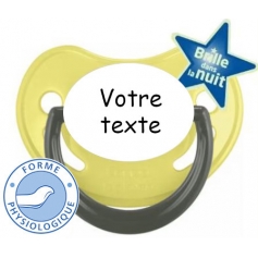 Sucette personnalisée fluo lime