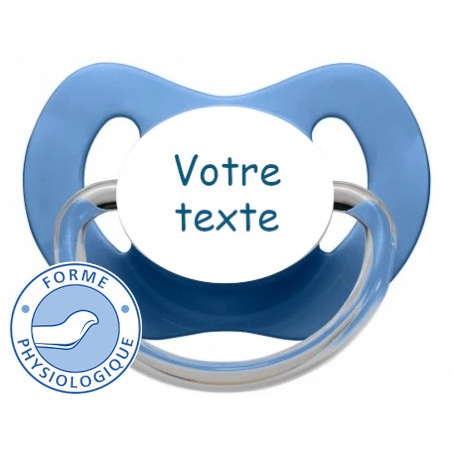 Sucette bébé personnalisée physiologique LOLLY turquoise