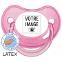 Sucette personnalisée chupa rose LATEX