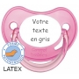 Sucette personnalisée chupa rose LATEX