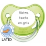 Sucette personnalisée chupa verte LATEX