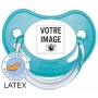 Sucette personnalisée chupa bleu LATEX