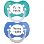 Sucettes personnalisées Funny (bleu, turquoise)