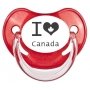 Sucette bébé "I love Canada"