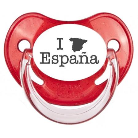 Sucette bébé originale "I love Espana"