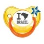 Sucette bébé originale "I love Brazil"