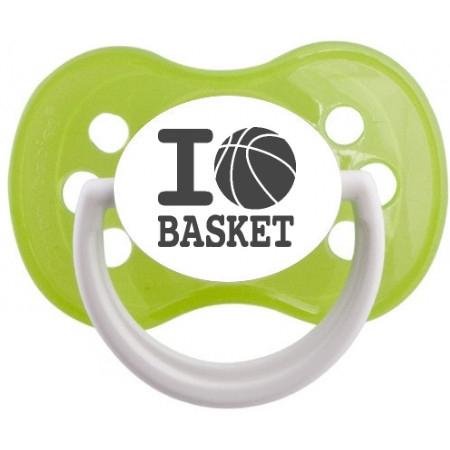 Sucette bébé originale "I love basket"