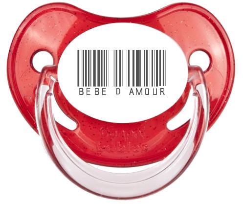 sucette Code barre